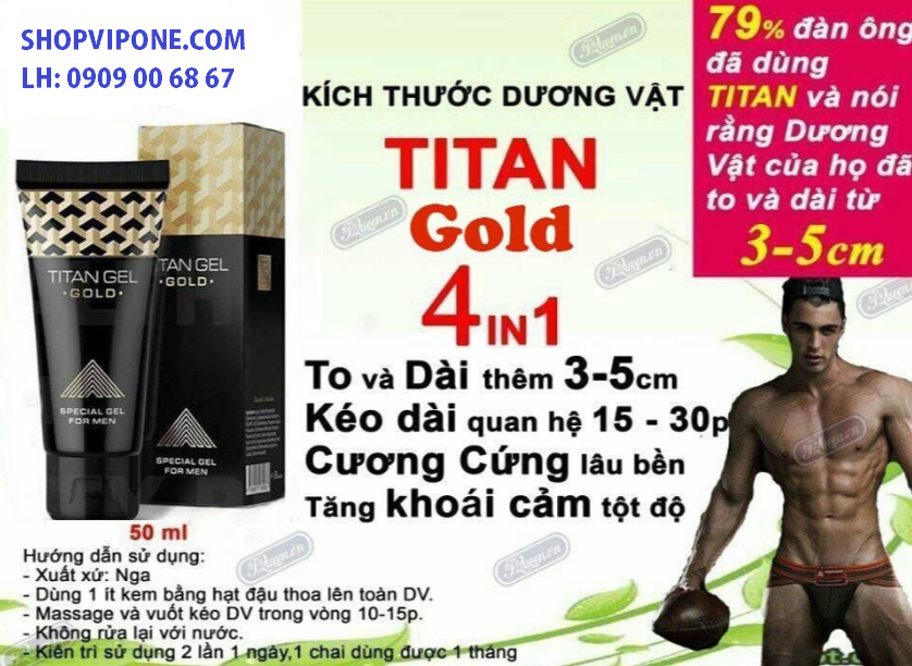 gel titan gold chính hãng